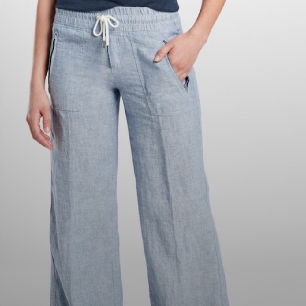 ATHLETA CABO LINEN WIDE LEG PANTS LIKE NEW Size 12